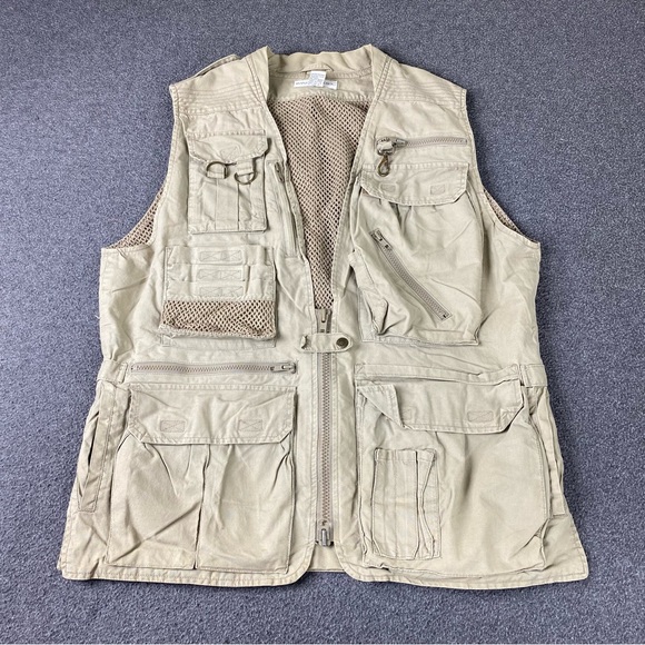 Vintage Mens Banana Republic Tactical Multi pocket Fishing Vest Men’s Sz Medium - Picture 8 of 10